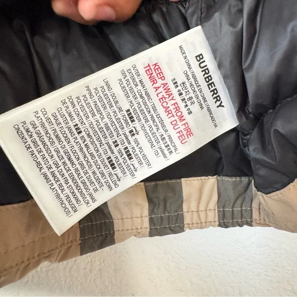 Burberry Kids' Check Puffer Jacket - Picture 9 of 13